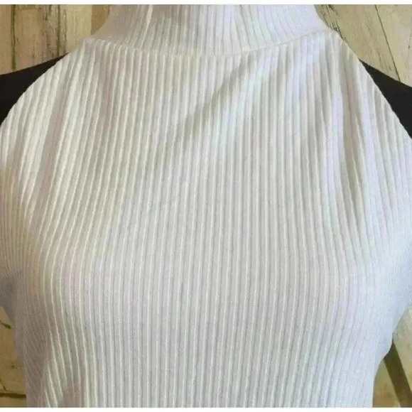 INC‎ International Concepts Mock-Neck Halter Top (Pure White, Size XL) - Picture 2 of 3